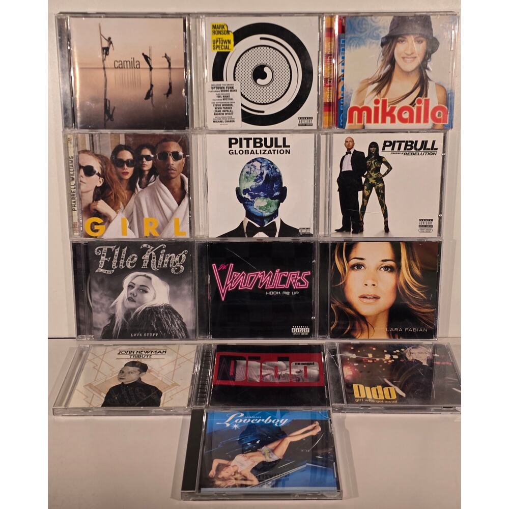 Pitbull Pharrell Mariah Carey Dido Pop CD Lot of 13